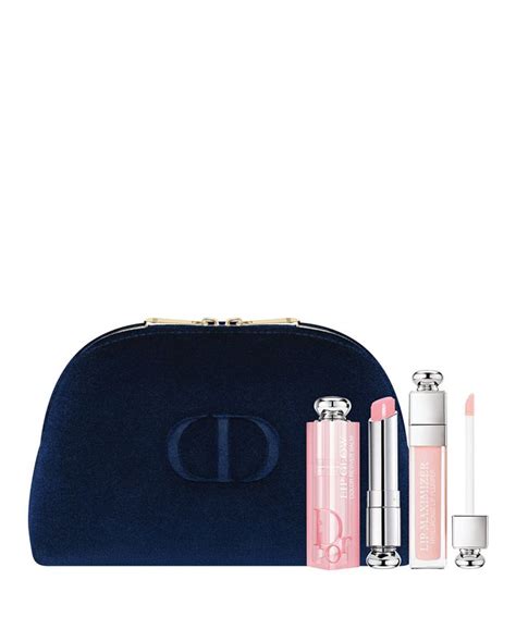 3-pc. dior addict lip makeup gift set|Dior lip balm.